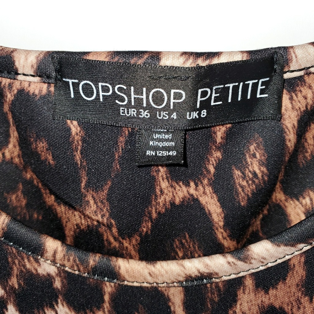TopShop leopard print dress. R10 - Picture 4 of 5